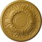 Ekena Millwork Wakefield Ceiling Medallion (Fits Canopies up to 3 5/8"), 11 3/4"OD x 1 1/4"P, Iridescent Gold CM11WAIGS - alternate 1